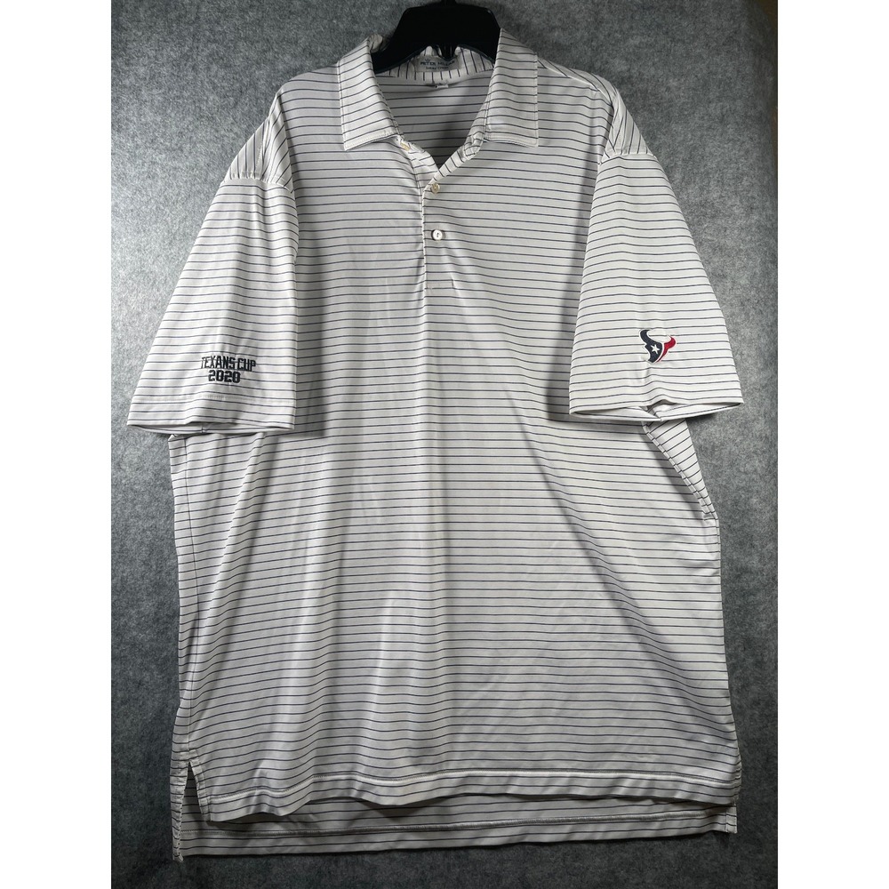 Men's Peter Millar Summer Comfort Texans Cup 2020 Polo shirt size L